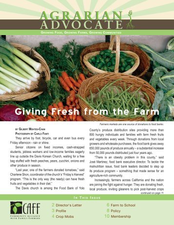 Fall 2010 - Community Alliance with Family Farmers