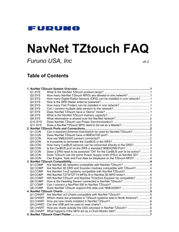 TZtouch FAQ - Furuno USA
