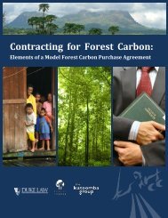 Contracting for Forest Carbon : Elements of a Model ... - Forest Trends