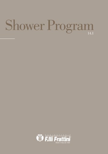 Shower Program - Rubinetterie Fratelli Frattini