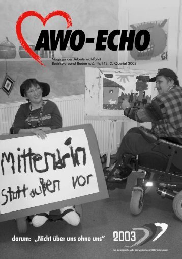 2. Quartal 2003 | Awo-Echo Ausgabe 142 - AWO Baden