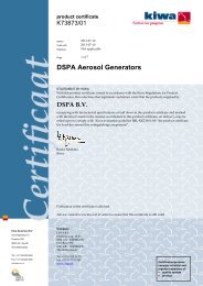 DSPA Aerosol Generators - Flame Guard