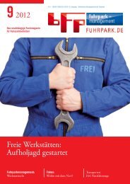 92012 Freie Werkstätten: Aufholjagd gestartet - fuhrpark.de ...