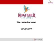 Discussion Document January 2011 - Kingfisher Airlines