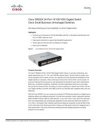 Cisco SR2024 24-Port 10/100/1000 Gigabit Switch ... - Flora Limited