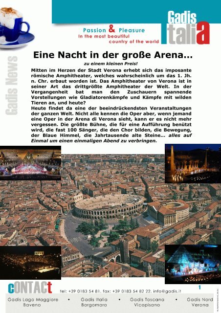 Eine Nacht in der große Arena… Verona