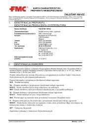 MSDS Talstar 100 EC - FiN Agro Polska