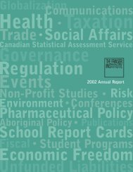 2002 Fraser Institute Annual Report