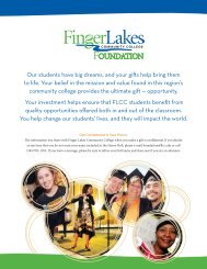 Foundation Donors, Sponsors and Highlights - Finger Lakes ...