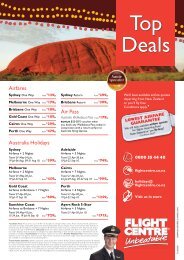 Airfares Australia Holidays Air Pass - Flight Centre NZ