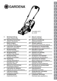 Betriebsanleitung - Gardena-ersatzteile.ch
