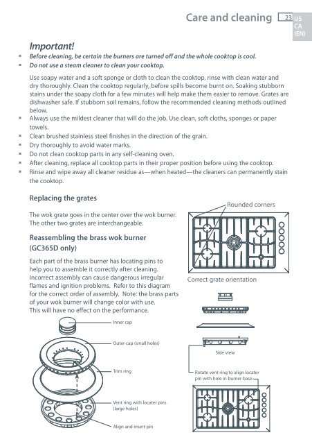 Installation instructions - Fisher & Paykel