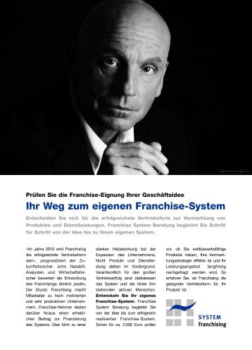 Download des Artikels (PDF) »Weg zum Franchise-System