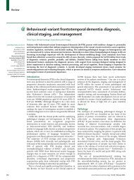 Behavioural-variant frontotemporal dementia: diagnosis, clinical ...