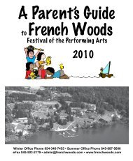 to French Woods A Parent's Guide