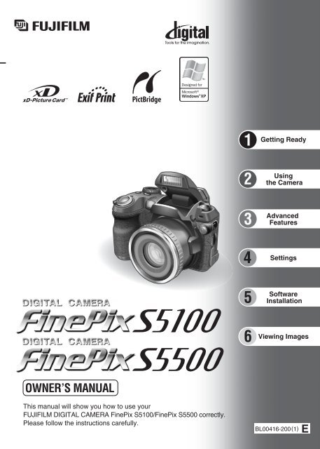 FinePix S5100/FinePix S5500 Manual