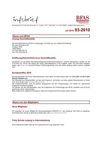 Infobrief 3-2010 - BFAS