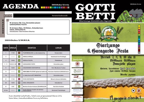 Gotti-Betti (Urria 2010) - Oiartzun