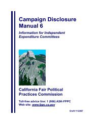 Independent Expenditures - Fair Political Practices Commission ...