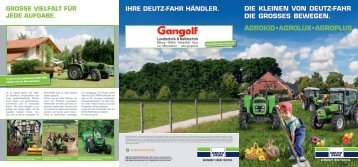 Die Kleinen von DeUTZ-FAHR Die GRoSSeS beweGen ... - Gangolf