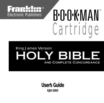 Cartridge - Franklin Electronic Publishers, Inc.