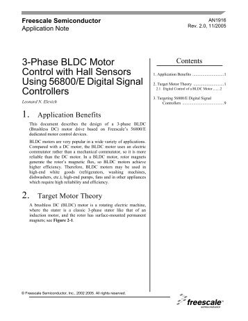 3-Phase BLDC Motor Control with Hall Sensors Using ... - Freescale
