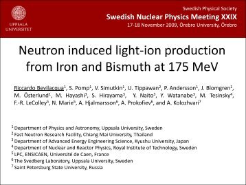 Neutron induced light-ion production from Iron and Bismuth at 175 ...