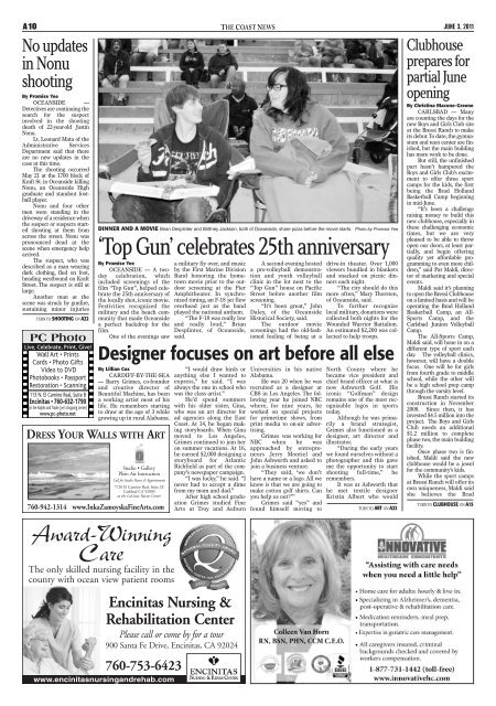 The Coast News, June 3, 2011