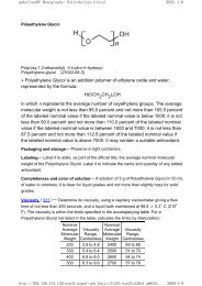 Polyethylene Glycol is an addition polymer of ethylene oxide and ...