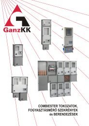 Combiester üres tokozatok - GANZ Kapcsoló- és Készülékgyártó Kft