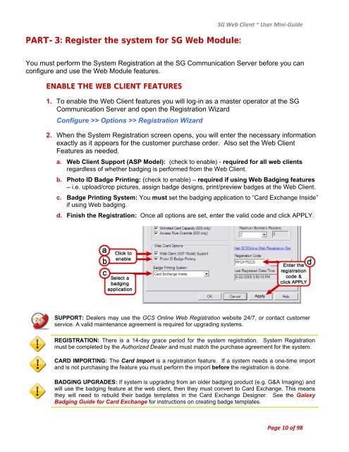 SG9 Web Client - Galaxy Control Systems