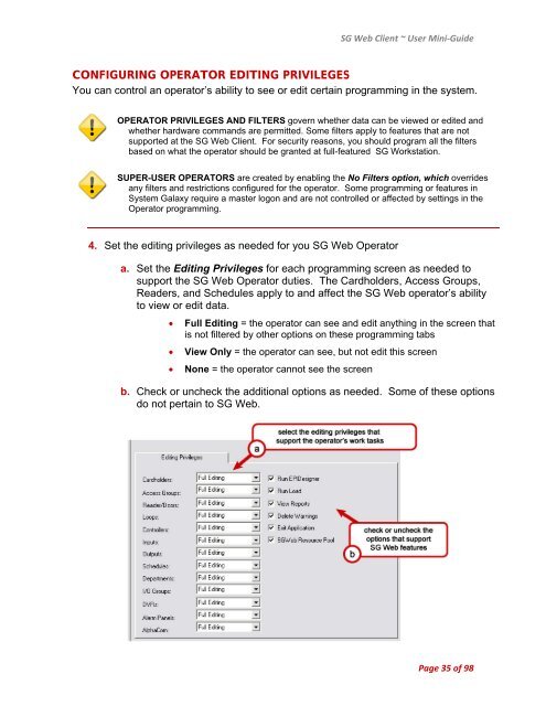 SG9 Web Client - Galaxy Control Systems