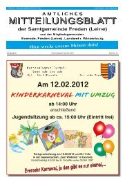 Am 12.02.2012 - Samtgemeinde Freden