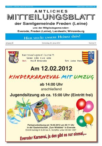 Am 12.02.2012 - Samtgemeinde Freden