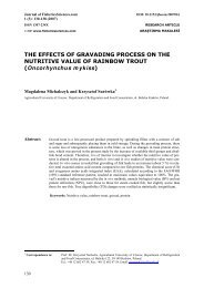 the effects of gravading process on the nutritive value