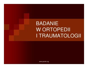 badanie ortopedyczne.. - Pandm