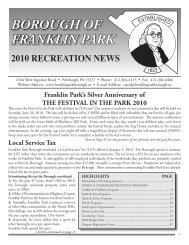 borough of franklin park borough of franklin park