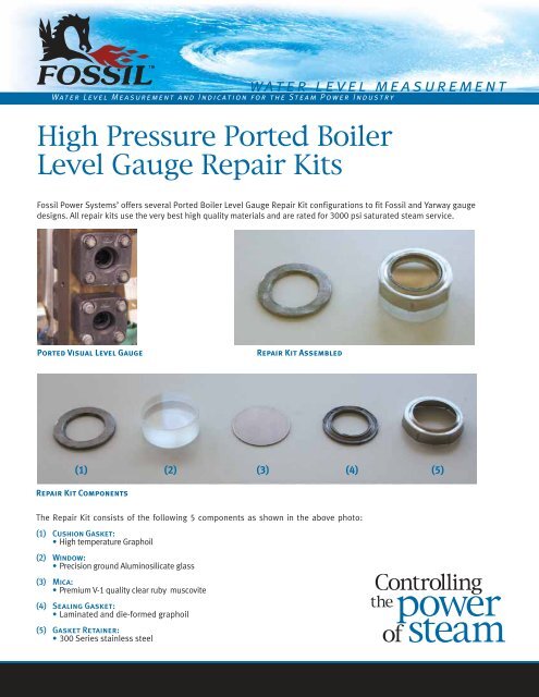 Ported Gauge Repair Kit - Fossil Power 