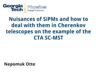 Nuisances of SiPMs and how to deal with them in ... - KICP Workshops