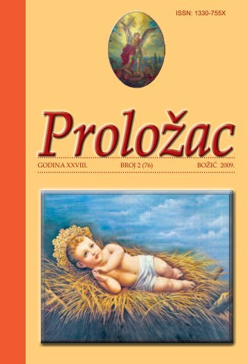 BOžIć 2009. ISSN - Franjevačka provincija Presvetog Otkupitelja