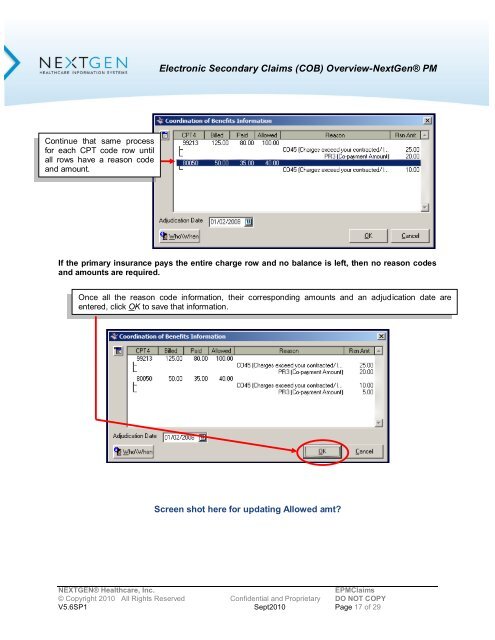 Overview of Electronic Secondary Claims (COB)