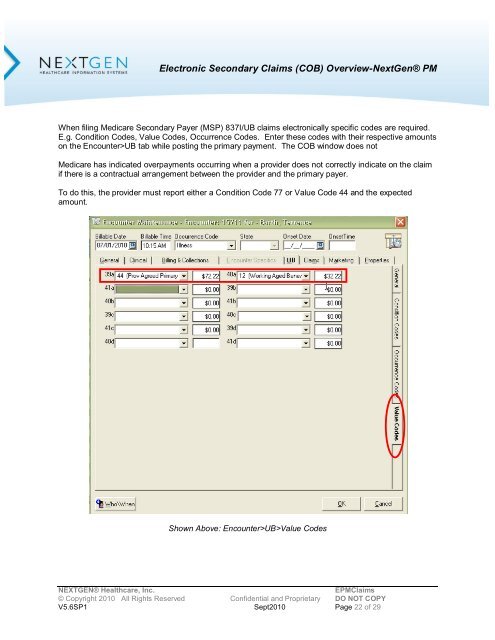 Overview of Electronic Secondary Claims (COB)