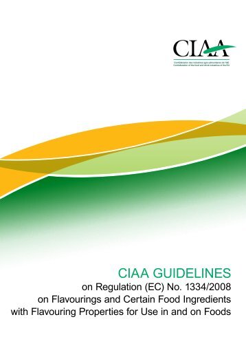 CIAA GUIDELINES - FoodDrinkEurope