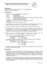 Flugbetriebsordnung - Flugsportvereinigung Kassel-Zierenberg eV