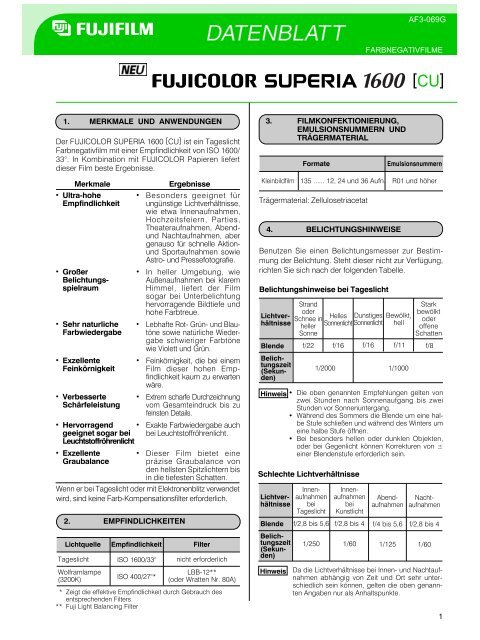 Datenblatt - blende7