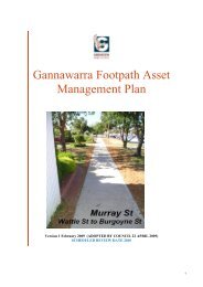 Footpath Asset Management Plan - Gannawarra Shire Council