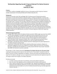 Curriculum and Resources for First Nations Language ... - FNESC
