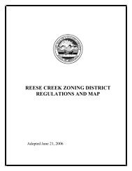 reese creek zoning district regulations and map - Gallatin County ...