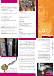 Flyer zu Dorothea Schlözer als Download - Frauenorte