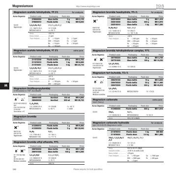 Acros Organics & Maybridge - M